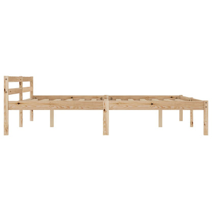 Bed Frame | Natural | Solid pine wood | Double |  Durable  | Bed Frame