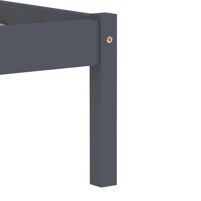 Bed Frame | Grey | Solid pine wood | 120 x 200 cm | Durable | Bed Frame