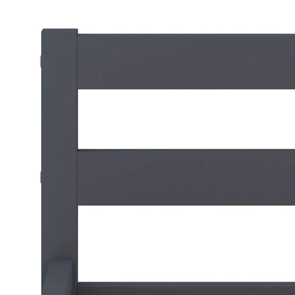 Bed Frame | Grey | Solid Pine Wood | 160x200 cm | Durable | Bed Frame