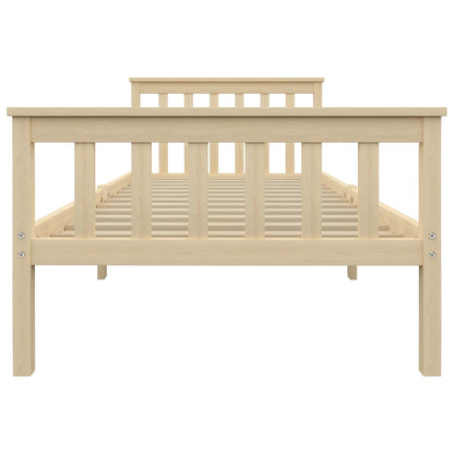 Bed Frame | Natural | Solid pinewood, plywood slats | 100x200 cm