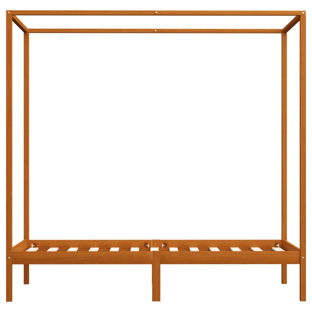 Bed Frame | Honey brown | Solid pine wood | Single | Bed Frame