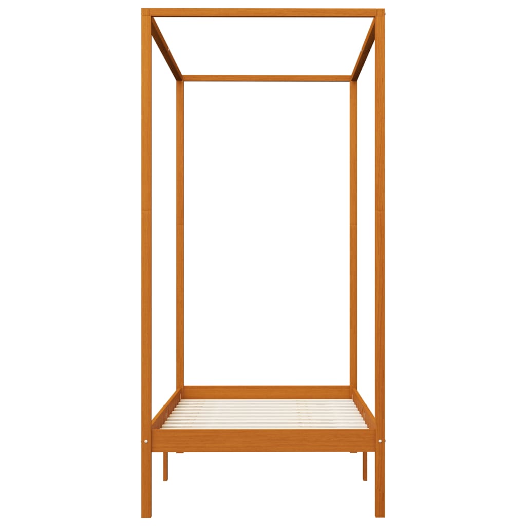 Bed Frame | Honey brown | Solid pine wood | Single | Bed Frame