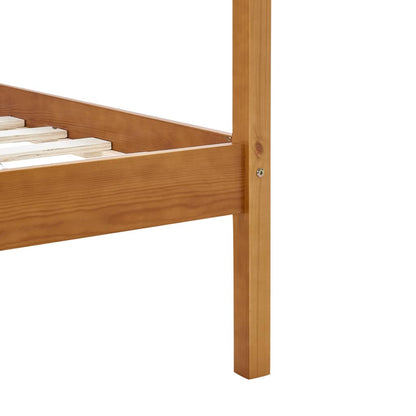 Bed Frame | Honey brown | Solid pine wood | Single | Bed Frame