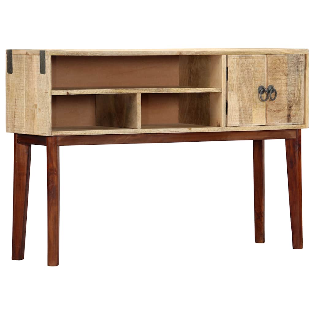 282746 vidaXL Console Table 115x30x76 cm Solid Rough Mango Wood