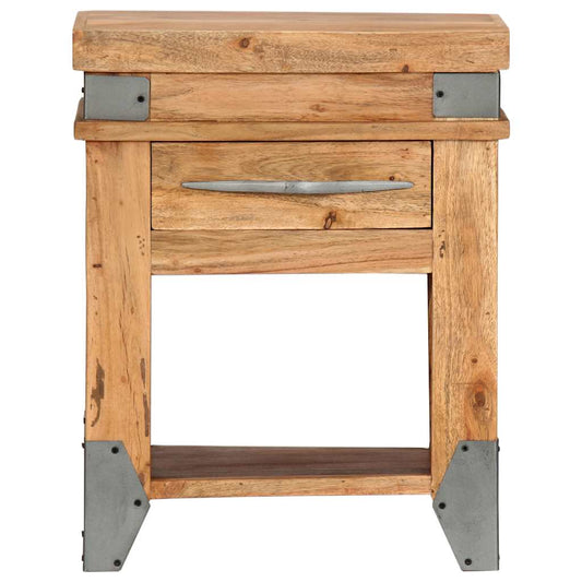 282749 vidaXL Bedside Cabinet 40x30x51 cm Solid Acacia Wood