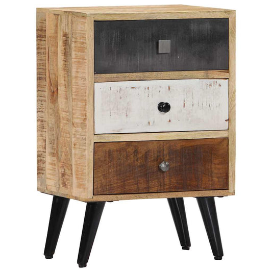 282875 vidaXL Bedside Cabinet 40x30x60 cm Solid Mango Wood