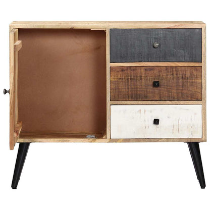 282876 vidaXL Sideboard 88x30x73 cm Solid Mango Wood