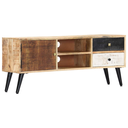 282878 vidaXL TV Cabinet 115x30x47 cm Solid Mango Wood