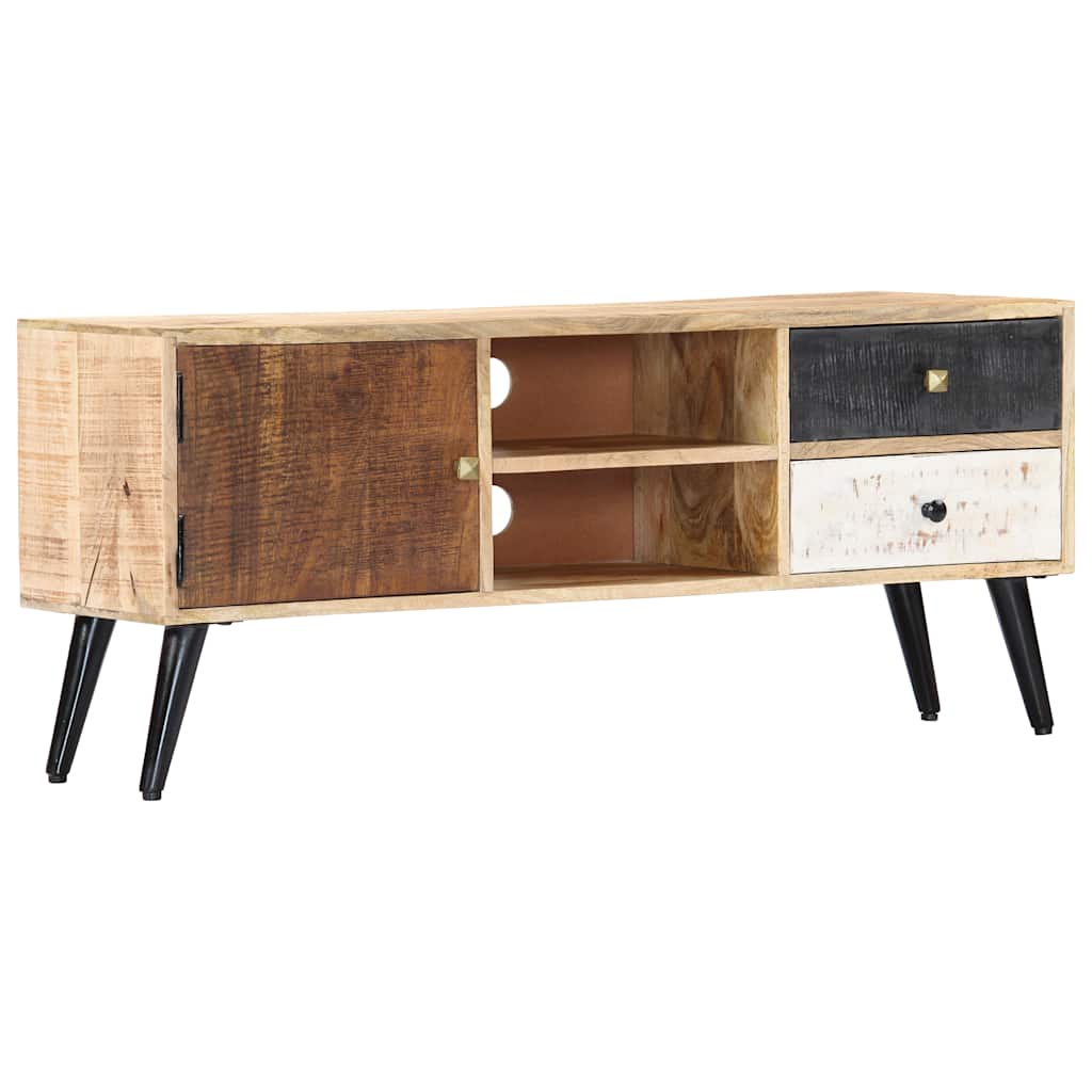 282878 vidaXL TV Cabinet 115x30x47 cm Solid Mango Wood