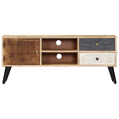 282878 vidaXL TV Cabinet 115x30x47 cm Solid Mango Wood