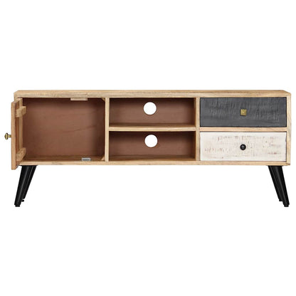 282878 vidaXL TV Cabinet 115x30x47 cm Solid Mango Wood