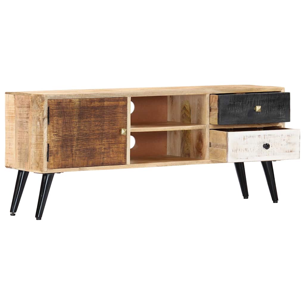 282878 vidaXL TV Cabinet 115x30x47 cm Solid Mango Wood