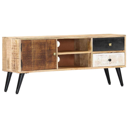 282878 vidaXL TV Cabinet 115x30x47 cm Solid Mango Wood