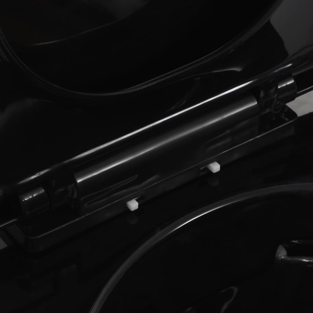 Wall Hung Rimless Toilet Ceramic Black