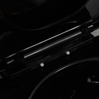 Wall Hung Rimless Toilet Ceramic Black