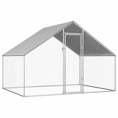 Outdoor Chicken Cage 2,75x2x1,92 m Galvanised Steel