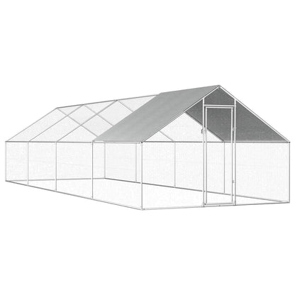 Outdoor Chicken Cage 2,75x8x1,92 m Galvanised Steel