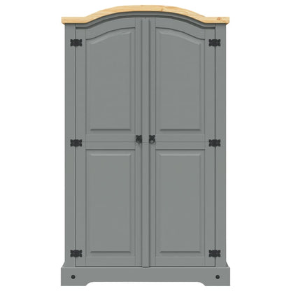 Wardrobe Mexican Pine Corona Range 2 Doors Grey