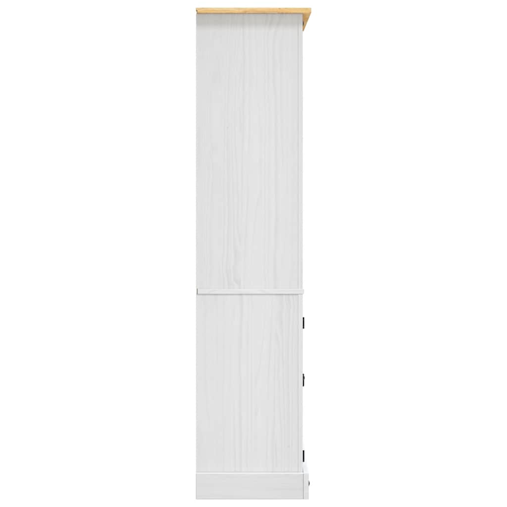 Cupboard Mexican Pine Corona Range White 80x40x170 cm