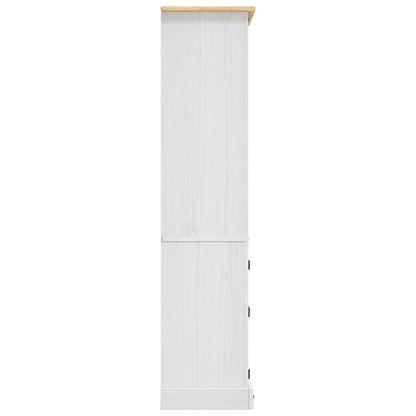 Cupboard Mexican Pine Corona Range White 80x40x170 cm