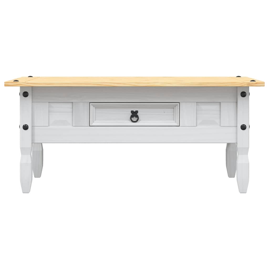 Coffee Table Mexican Pine Corona Range White 100x55x45 cm