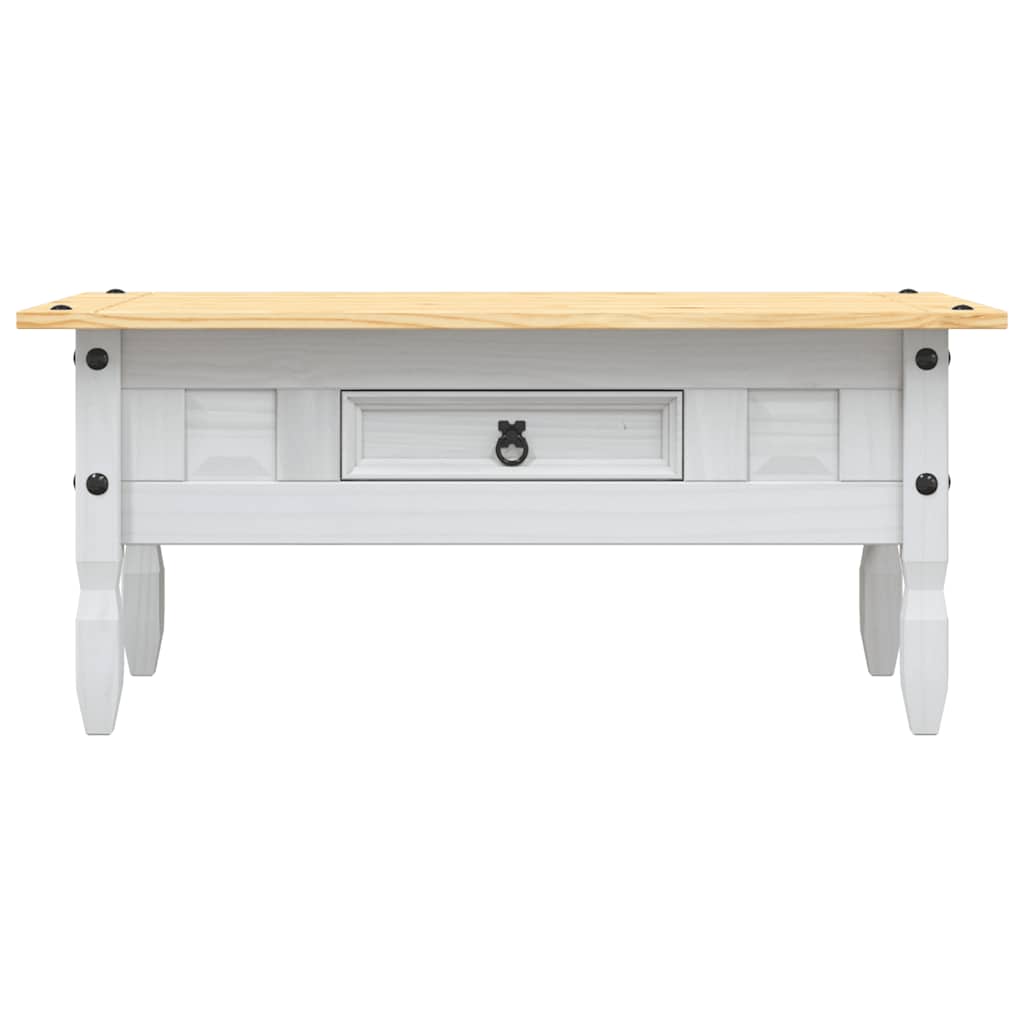 Coffee Table Mexican Pine Corona Range White 100x55x44 cm