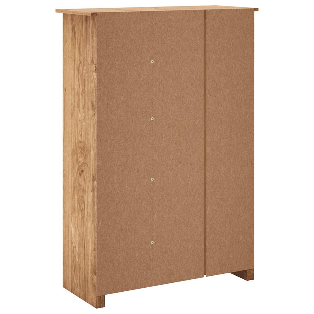 282661 vidaXL 3-Door Wardrobe 118x50x171,5 cm Pine Panama Range