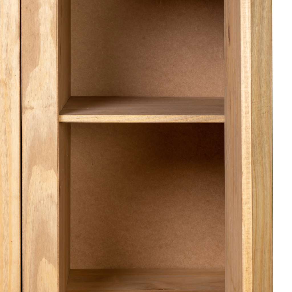 282661 vidaXL 3-Door Wardrobe 118x50x171,5 cm Pine Panama Range