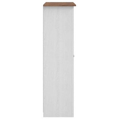 3-Door Wardrobe White 118x50x171.5 cm Pine Panama Range