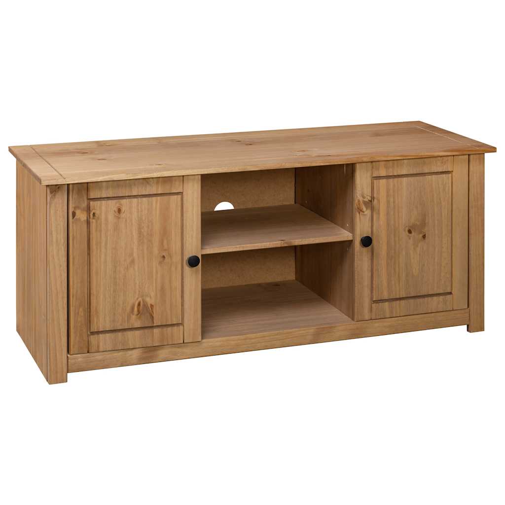 282670 vidaXL TV Cabinet 120x40x50 cm Solid Pine Wood Panama Range