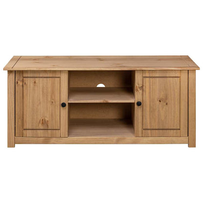 282670 vidaXL TV Cabinet 120x40x50 cm Solid Pine Wood Panama Range