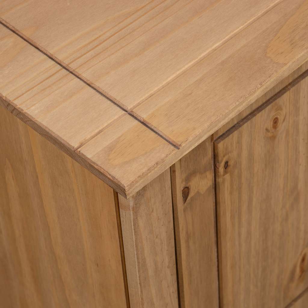 282670 vidaXL TV Cabinet 120x40x50 cm Solid Pine Wood Panama Range