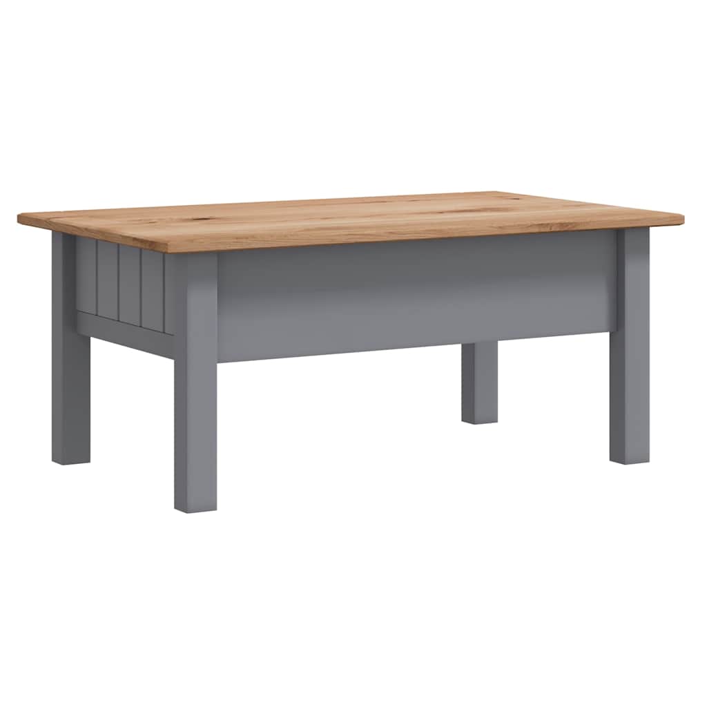 Coffee Table Grey 100x60x43.5 cm Solid Pine Wood Panama Range