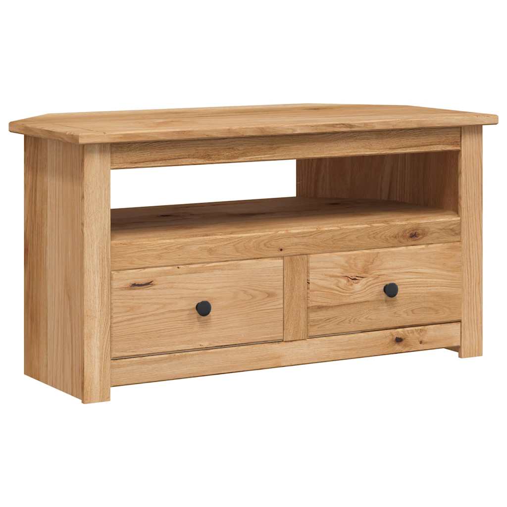 282685 vidaXL Corner TV Cabinet 93x49x49 cm Solid Pine Panama Range
