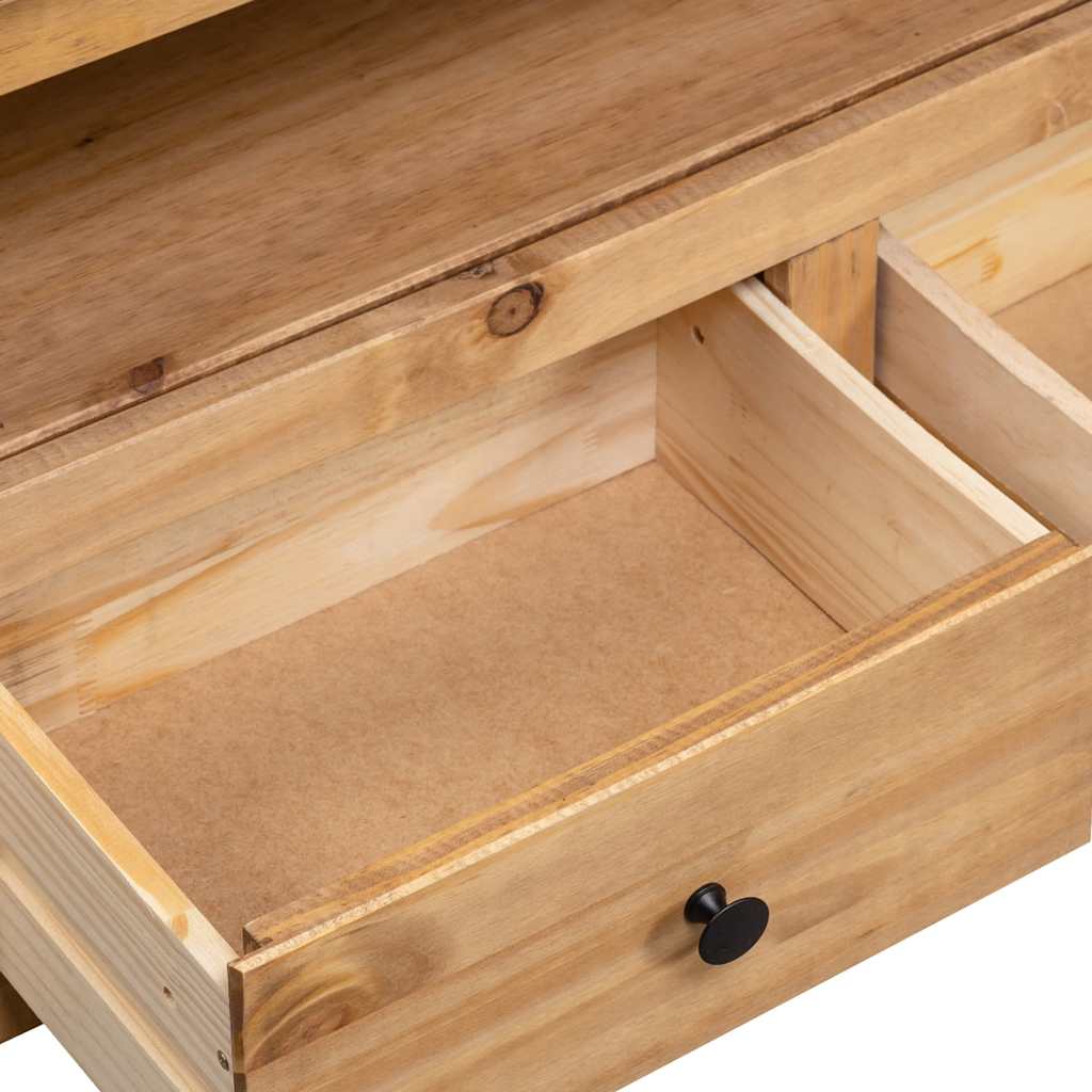 282685 vidaXL Corner TV Cabinet 93x49x49 cm Solid Pine Panama Range