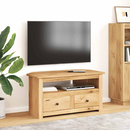 282685 vidaXL Corner TV Cabinet 93x49x49 cm Solid Pine Panama Range