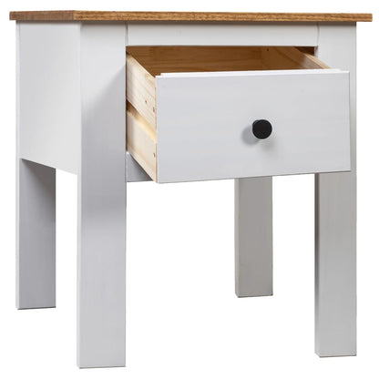 Bedside Cabinet | White, Natural | Solid Pine Wood | 46x40x57 cm