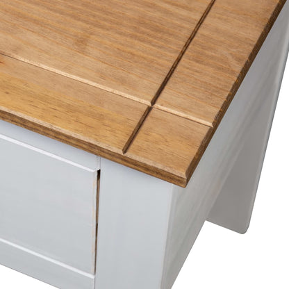 Bedside Cabinet | White, Natural | Solid Pine Wood | 46x40x57 cm