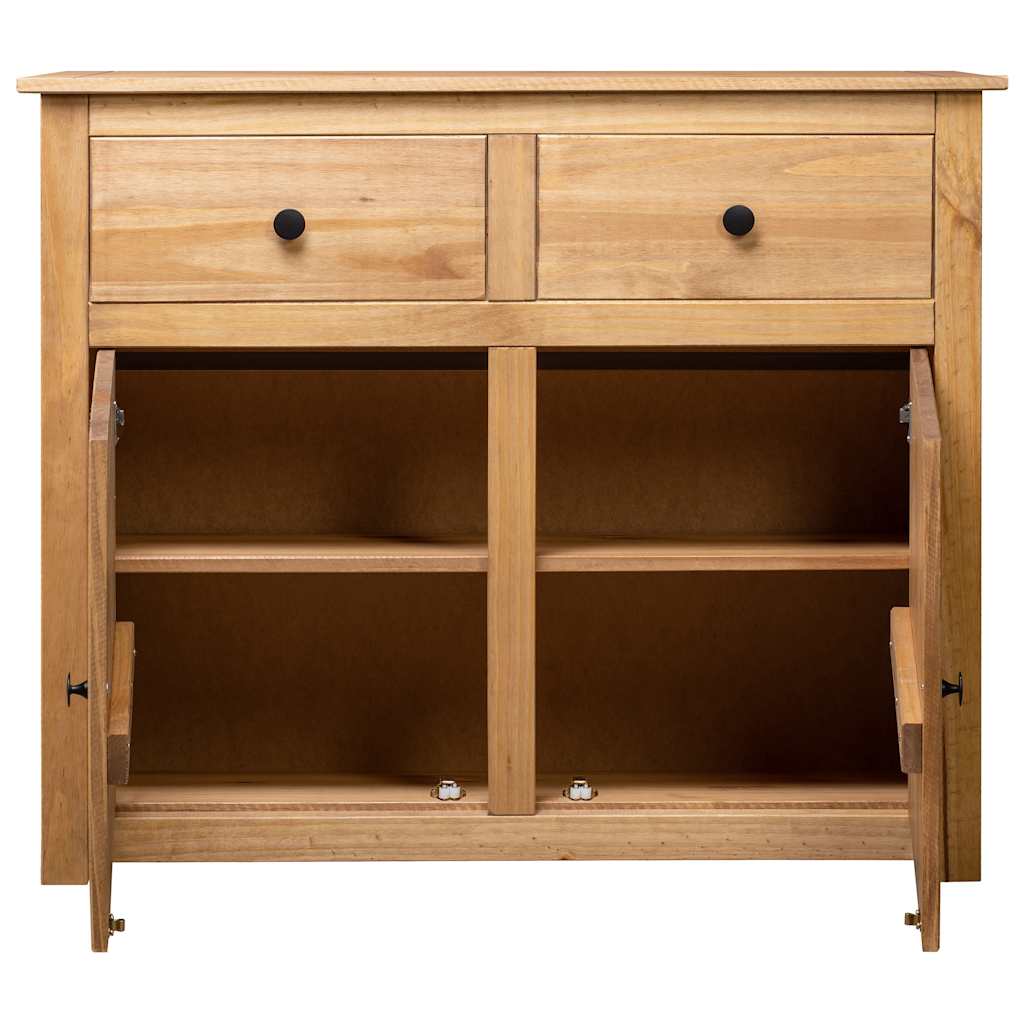 282697 vidaXL Sideboard 93x40x80 cm Solid Pinewood Panama Range