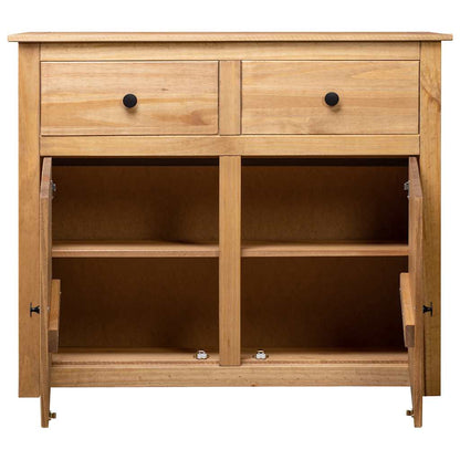 282697 vidaXL Sideboard 93x40x80 cm Solid Pinewood Panama Range