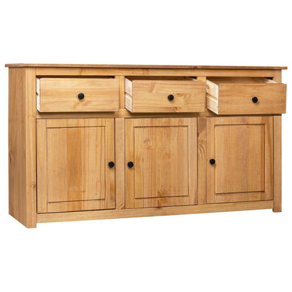282703 vidaXL Sideboard 135x40x80 cm Solid Pinewood Panama Range
