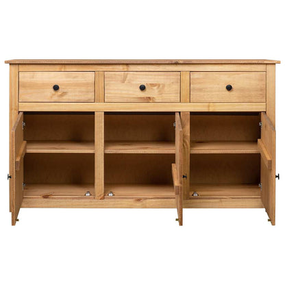 282703 vidaXL Sideboard 135x40x80 cm Solid Pinewood Panama Range