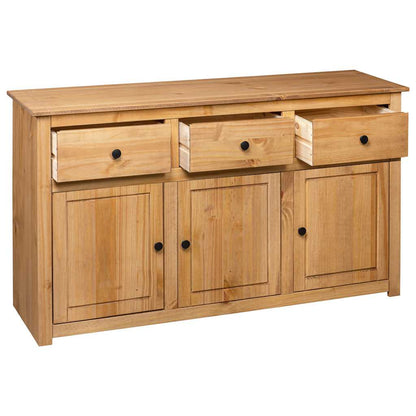 282703 vidaXL Sideboard 135x40x80 cm Solid Pinewood Panama Range