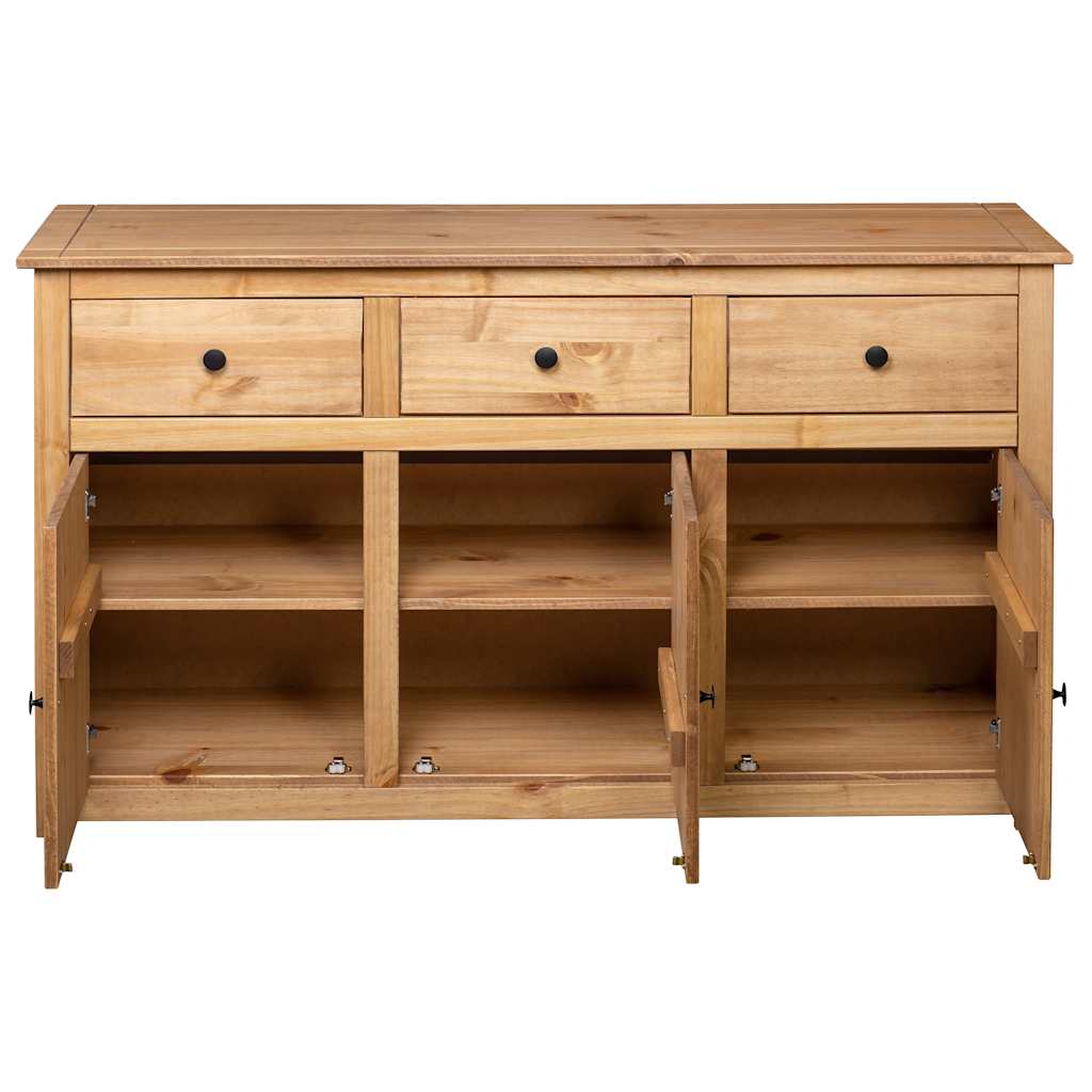 282703 vidaXL Sideboard 135x40x80 cm Solid Pinewood Panama Range