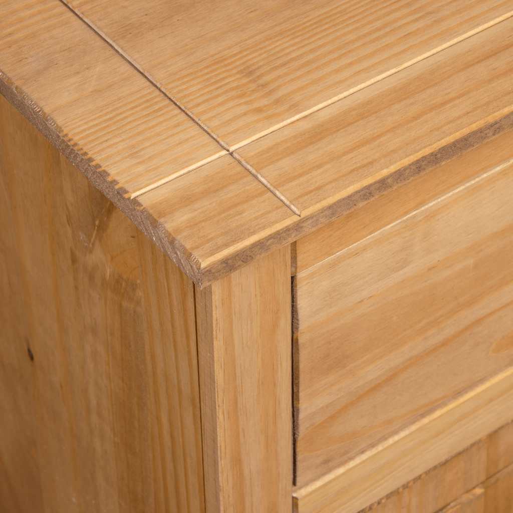 282703 vidaXL Sideboard 135x40x80 cm Solid Pinewood Panama Range