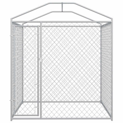 145026 vidaXL Outdoor Dog Kennel with Canopy Top 193x193x225 cm