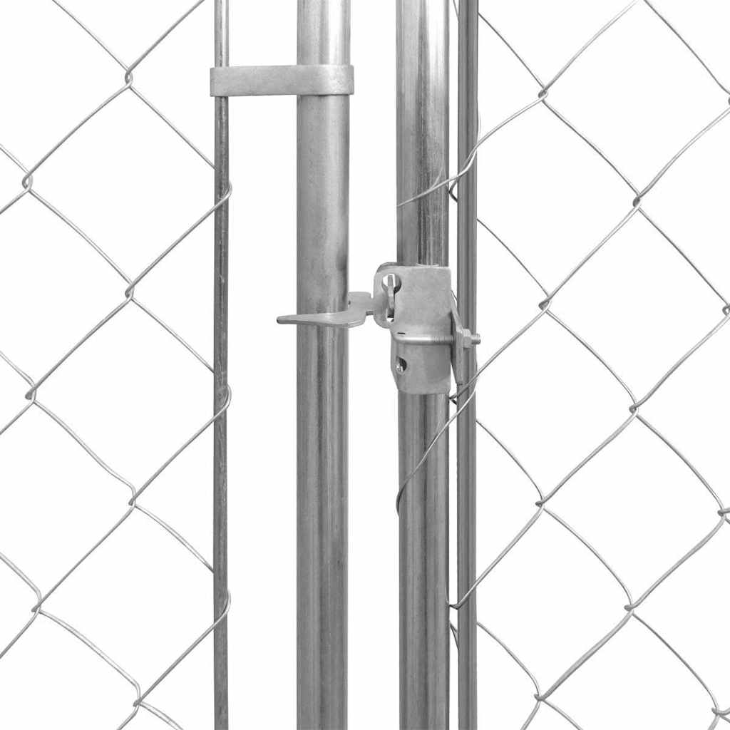 145026 vidaXL Outdoor Dog Kennel with Canopy Top 193x193x225 cm