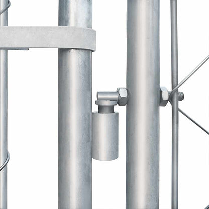 Outdoor Dog Kennel Galvanised Steel 4x4x1 m