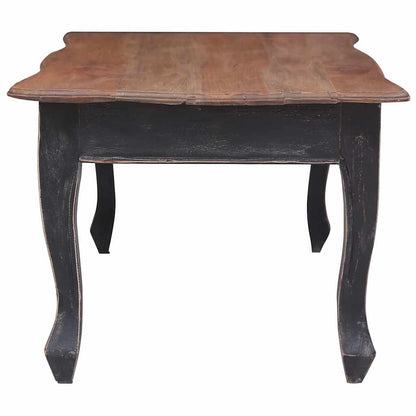 283904 vidaXL Coffee Table Black 120x60x45 cm Solid Mahogany Wood