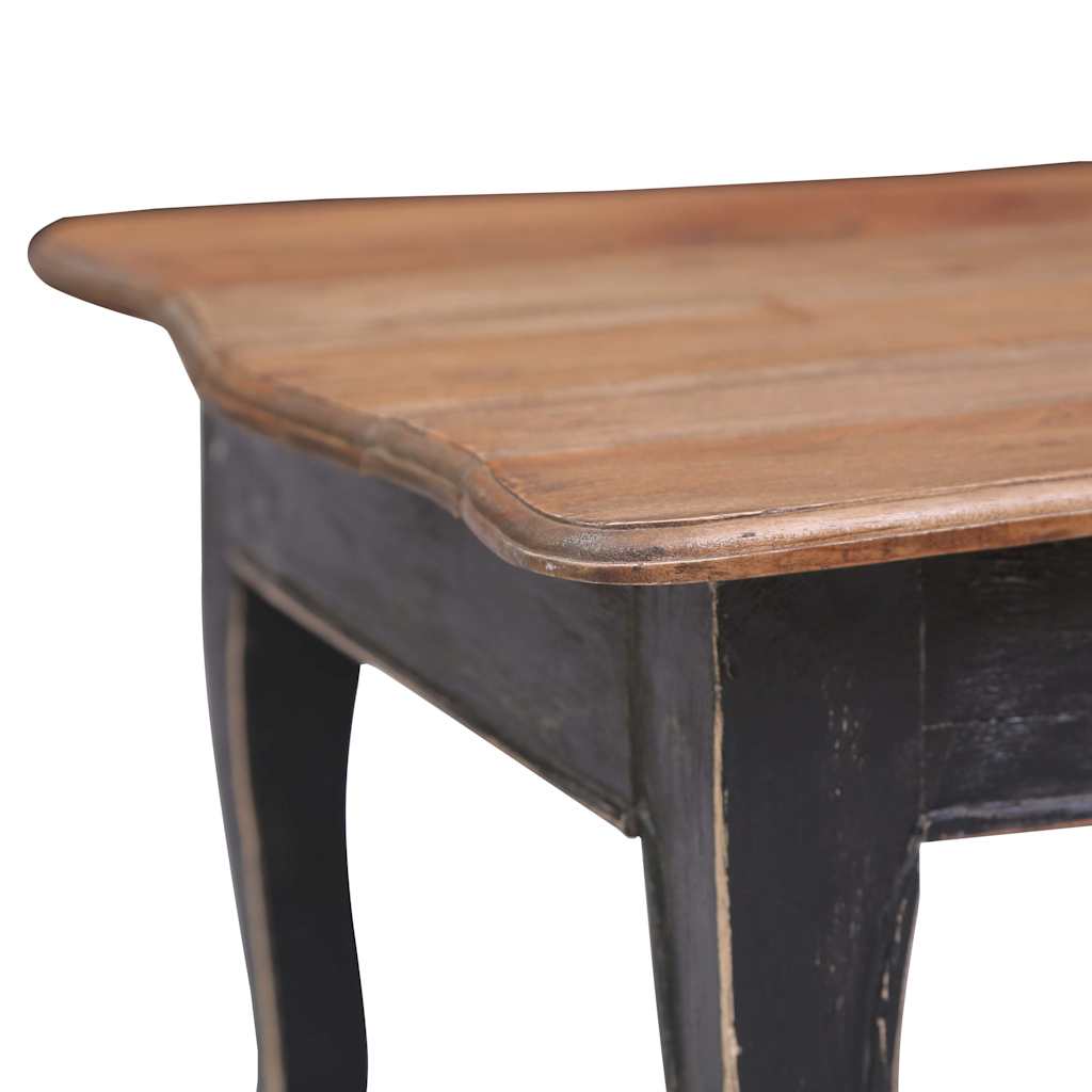 283904 vidaXL Coffee Table Black 120x60x45 cm Solid Mahogany Wood